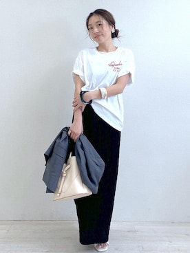 「アイテム（スカート）」を使った、yukaさん（レディース・152cm・40代）の夏コーディネート