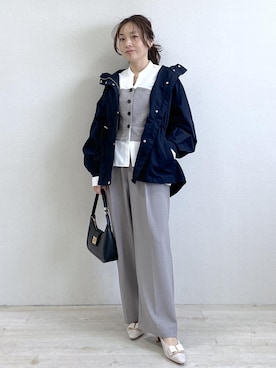 「VIS（ビス）のアイテム（ジャケット/アウター）」を使った、yukaさん（レディース・152cm）の春コーディネート