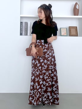 「アイテム（ニット/セーター）」を使った、yukaさん（レディース・152cm・40代）の夏コーディネート