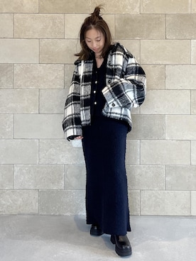 「アイテム（ブルゾン）」を使った、yukaさん（レディース・152cm・40代）の秋コーディネート