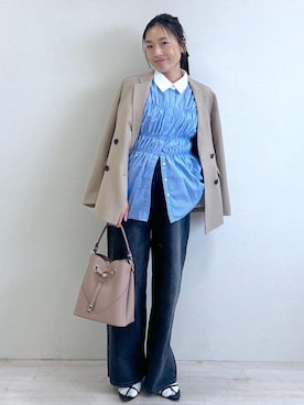 「VIS（ビス）のアイテム」を使った、yukaさん（レディース・152cm）の秋コーディネート