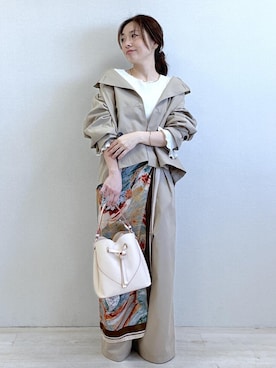 「VIS（ビス）のアイテム（トップス）」を使った、yukaさん（レディース・152cm）の春コーディネート