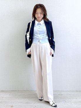 「VIS（ビス）のアイテム（バッグ）」を使った、yukaさん（レディース・152cm）の春コーディネート