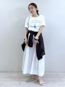 「VIS（ビス）のアイテム（バッグ）」を使った、yukaさん（レディース・152cm）の夏コーディネート