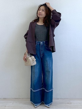 「デートコーデ」｜yukaさん（レディース・152cm・40代）の秋コーディネート