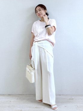 「VIS（ビス）のアイテム（パンツ）」を使った、yukaさん（レディース・152cm）の夏コーディネート