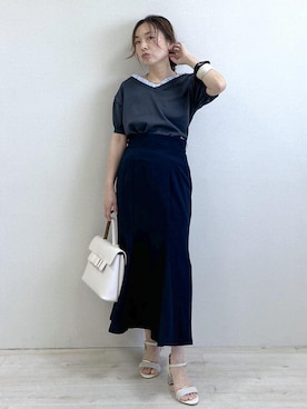 「VIS（ビス）のアイテム」を使った、yukaさん（レディース・152cm）の春コーディネート