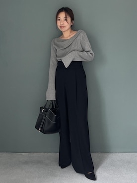 「VIS（ビス）のアイテム（トップス）」を使った、yukaさん（レディース・152cm）の秋コーディネート