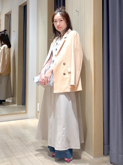 POLO BCS】VIS別注フロントボタンツイルワンピース（ワンピース