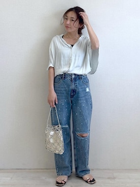 「ウォッシュ」｜yukaさん（レディース・152cm）の春コーディネート