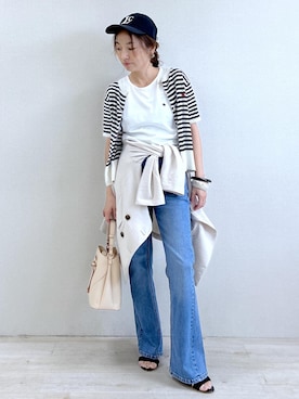 「POLO BCS（ポロ ビーシーエス）のアイテム」を使った、yukaさん（レディース・152cm）の夏コーディネート