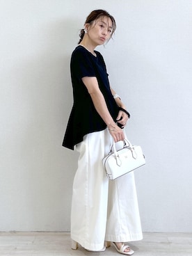 「アイテム（バッグ）」を使った、yukaさん（レディース・152cm・40代）の夏コーディネート