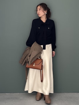 「アイテム（テーラードジャケット）」を使った、yukaさん（レディース・152cm・40代）の冬コーディネート