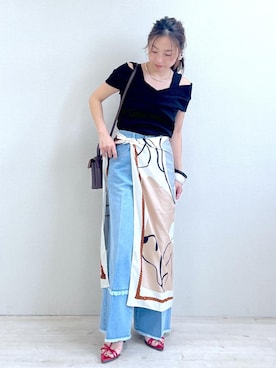 「VIS（ビス）のアイテム」を使った、yukaさん（レディース・152cm）の夏コーディネート