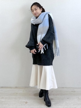 「VIS（ビス）のアイテム」を使った、yukaさん（レディース・152cm）の冬コーディネート