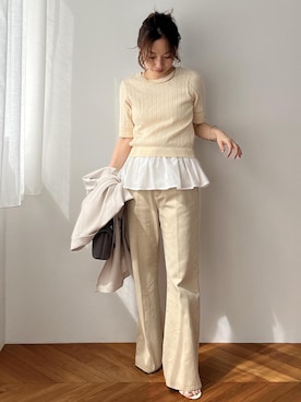 「Juze（ジュゼ）のアイテム」を使った、yukaさん（レディース・152cm）の春コーディネート