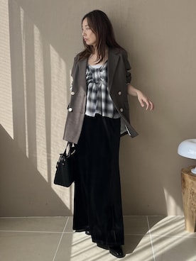 「VIS（ビス）のアイテム（バッグ）」を使った、yukaさん（レディース・152cm）の夏コーディネート