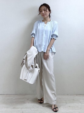 「VIS（ビス）のアイテム（テーラードジャケット）」を使った、yukaさん（レディース・152cm）の春コーディネート