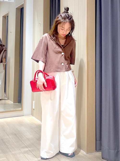 anuans＊総額¥30,800！リネンライクセット ánuans - anuans リネンライクVネックベスト リネンライクタイト