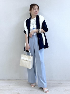 「VIS（ビス）のアイテム（パンツ）」を使った、yukaさん（レディース・152cm）の夏コーディネート