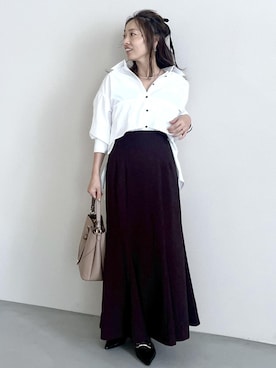 「アイテム（スカート）」を使った、yukaさん（レディース・152cm・40代）の夏コーディネート