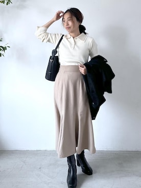 「Juze（ジュゼ）のアイテム」を使った、yukaさん（レディース・152cm）の秋コーディネート