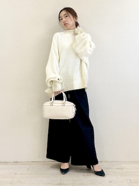 「VIS」｜「アイテム（チノパンツ）」を使った、yukaさん（レディース・152cm）の冬コーディネート