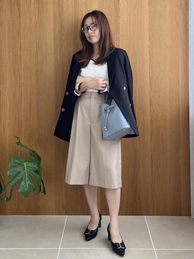 「VIS（ビス）のアイテム（テーラードジャケット）」を使った、yukaさん（レディース・152cm）の秋コーディネート