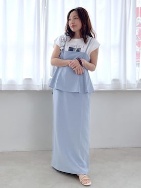 「VIS（ビス）のアイテム（トップス）」を使った、yukaさん（レディース・152cm）の春コーディネート