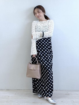 「VIS（ビス）のアイテム（バッグ）」を使った、yukaさん（レディース・152cm）の夏コーディネート