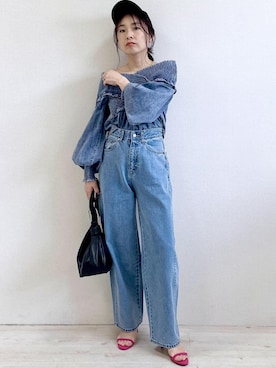 「アイテム（帽子）」を使った、yukaさん（レディース・152cm・40代）の春コーディネート