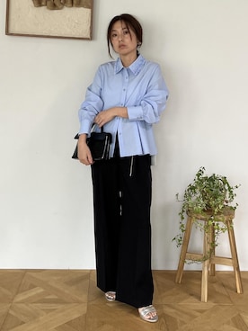 「VIS（ビス）のアイテム（パンツ）」を使った、yukaさん（レディース・152cm）の夏コーディネート