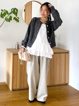 「アイテム（アクセサリー）」を使った、yukaさん（レディース・152cm・40代）の秋コーディネート