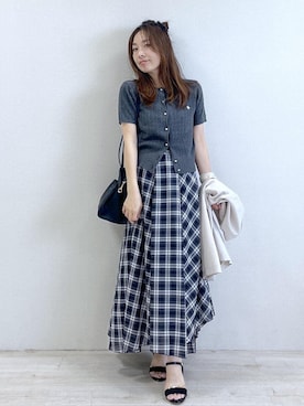 「POLO BCS（ポロ ビーシーエス）のアイテム」を使った、yukaさん（レディース・152cm）の夏コーディネート