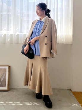 「アイテム（バッグ）」を使った、yukaさん（レディース・152cm・40代）の秋コーディネート