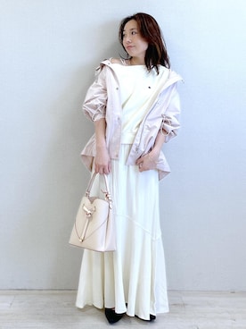 「VIS（ビス）のアイテム（バッグ）」を使った、yukaさん（レディース・152cm）の春コーディネート