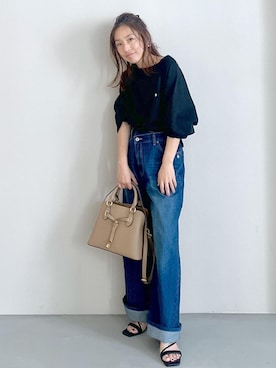 「アイテム（スウェット）」を使った、yukaさん（レディース・152cm・40代）の夏コーディネート