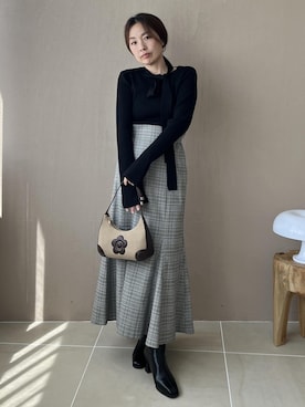 「VIS（ビス）のアイテム（バッグ）」を使った、yukaさん（レディース・152cm）の夏コーディネート