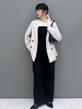 「VIS（ビス）のアイテム（パンツ）」を使った、yuさん（レディース・157cm）の春コーディネート