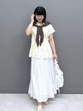 「OUTDOOR PRODUCTS（アウトドアプロダクツ）のアイテム」を使った、yuさん（レディース・157cm）の春コーディネート