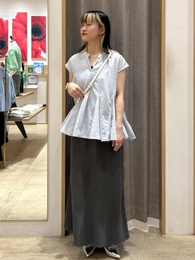 「アイテム（パンプス）」を使った、yuさん（レディース・157cm）の夏コーディネート