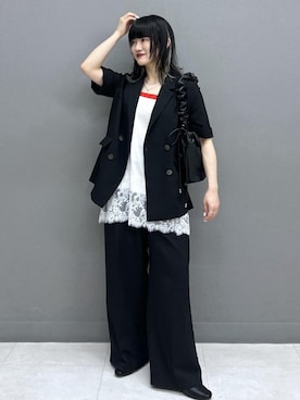 「VIS（ビス）のアイテム（アクセサリー）」を使った、yuさん（レディース・157cm）の春コーディネート