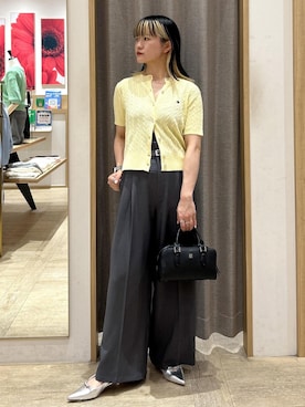 「アイテム（カーディガン/ボレロ）」を使った、yuさん（レディース・157cm）の夏コーディネート