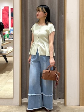 「アイテム（パンプス）」を使った、yuさん（レディース・157cm）の夏コーディネート