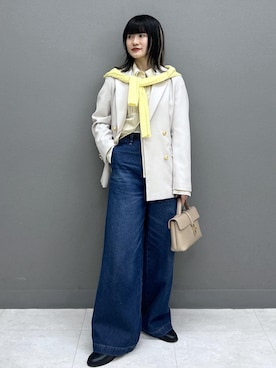 「VIS（ビス）のアイテム（トップス）」を使った、yuさん（レディース・157cm）の春コーディネート