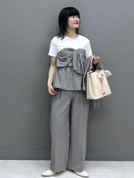 「VIS（ビス）のアイテム（アクセサリー）」を使った、yuさん（レディース・157cm）の夏コーディネート