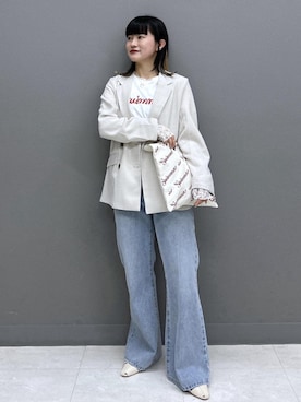 「Juze（ジュゼ）のアイテム」を使った、yuさん（レディース・157cm）の春コーディネート