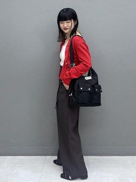 「VIS（ビス）のアイテム（トップス）」を使った、yuさん（レディース・157cm）の春コーディネート