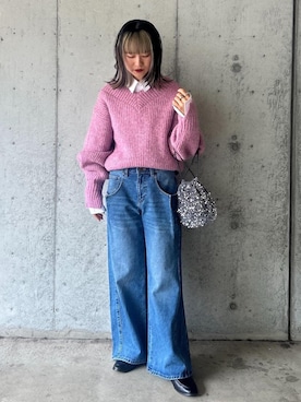 yuさん（レディース・157cm）の冬コーディネート