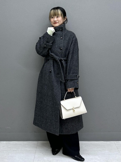 【美easy】ウーリッシュワンタックワイドパンツ【セットアップ対応/洗える】